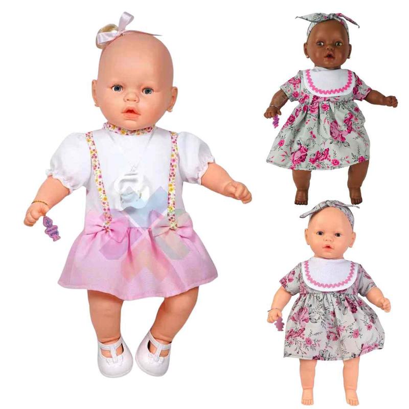 ミュージシャン bebe Boneca Nenezinho Estrela Original Fecha Olhos Bebê 44cm Várias
